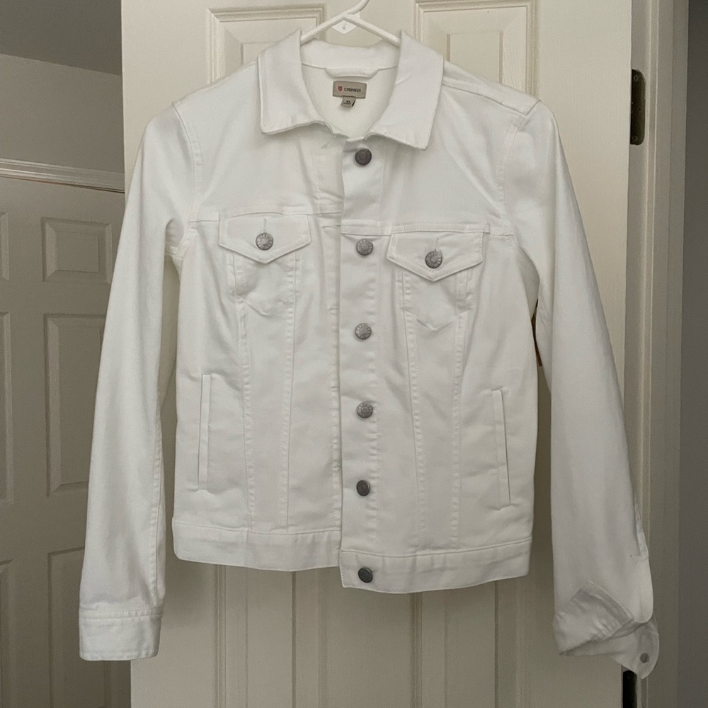 White jean jacket